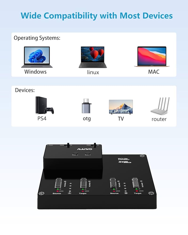 NECLaVieN1585/A 【カスタム使用】M.2SSD1TB＋HDD1TB Amazon.co.jp: MAIWO 4ベイ M.2 NVME ドッキングステーション